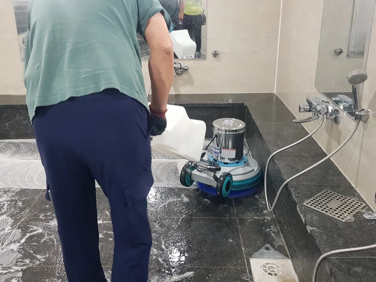 단양군 대강면 찜질방 수전·샤워기 건식 사우나 위생청소 사례 - 행진크린