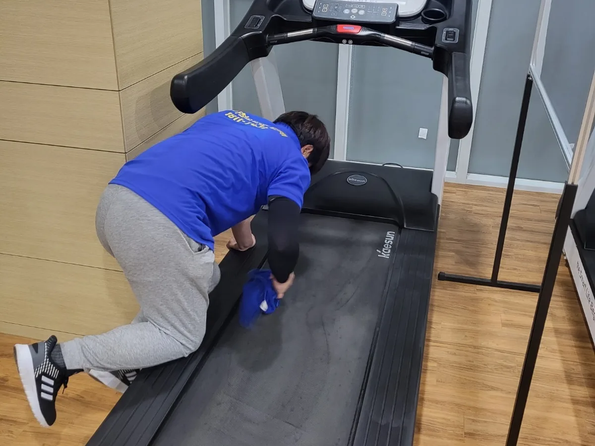 단양군 대강면 피트니스 라커 검사실 위생청소 사례 - 행진크린