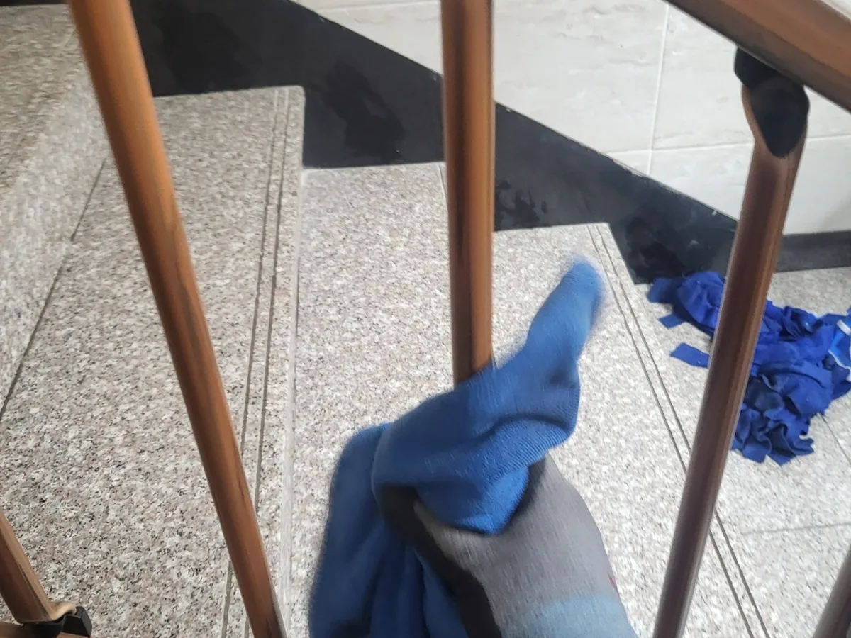 보은군 수한면 빌라 난간·손잡이 위생청소 사례 - 행진크린